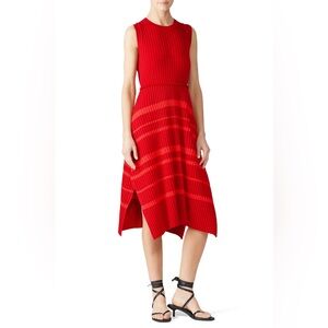Nina Ricci Red Midi Dress